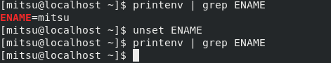 linux-command-unset